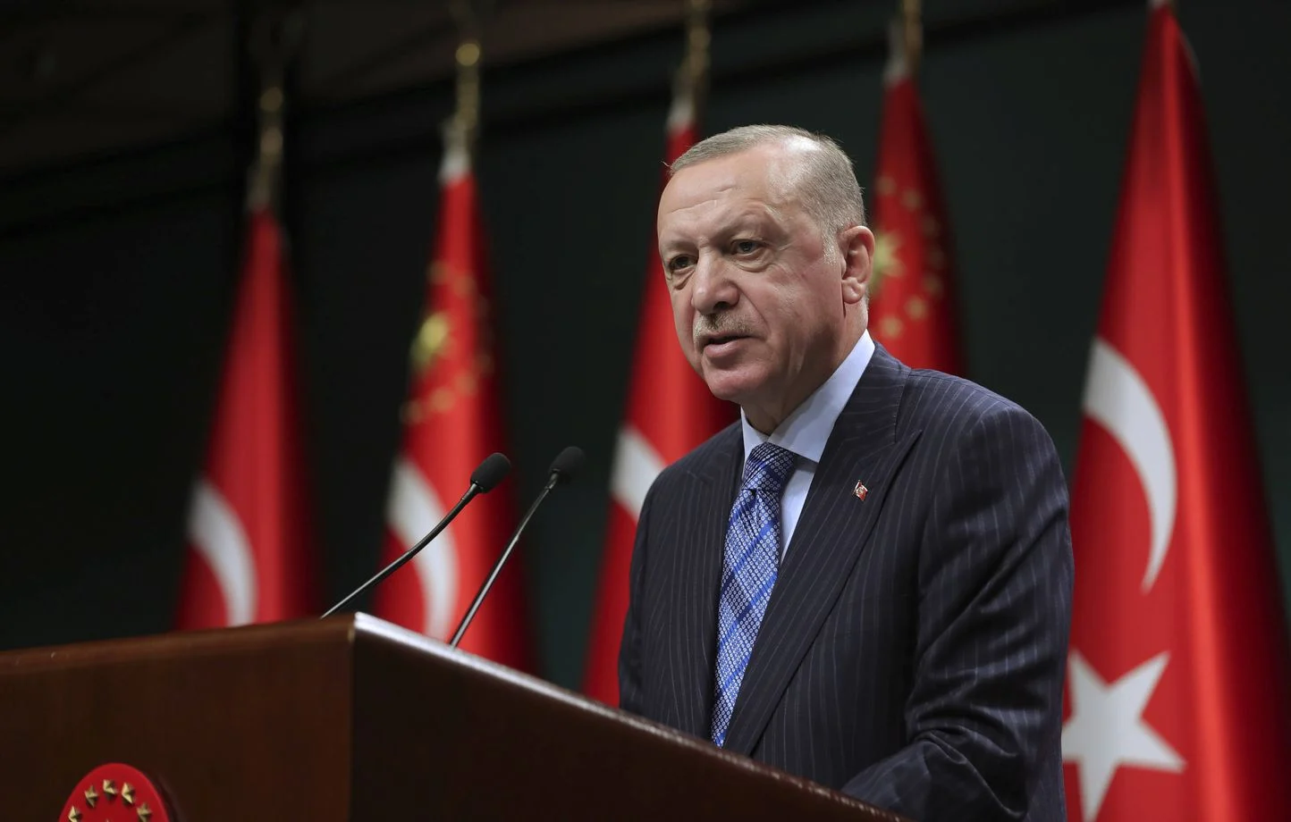 Le président turc Erdogan s'exprimant sur Israël