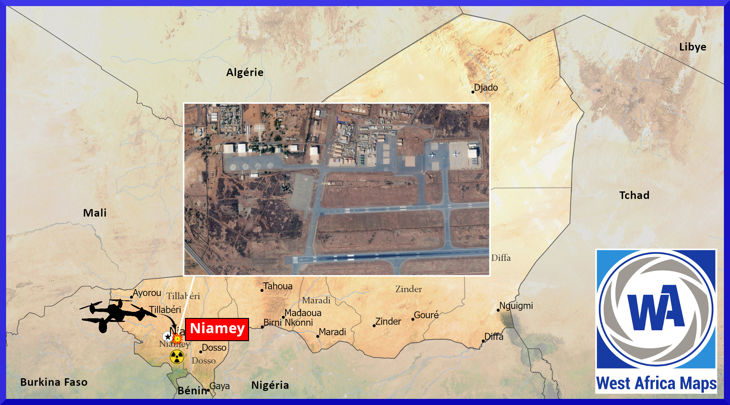 Base aérienne 101 de Niamey après l'attaque terroriste