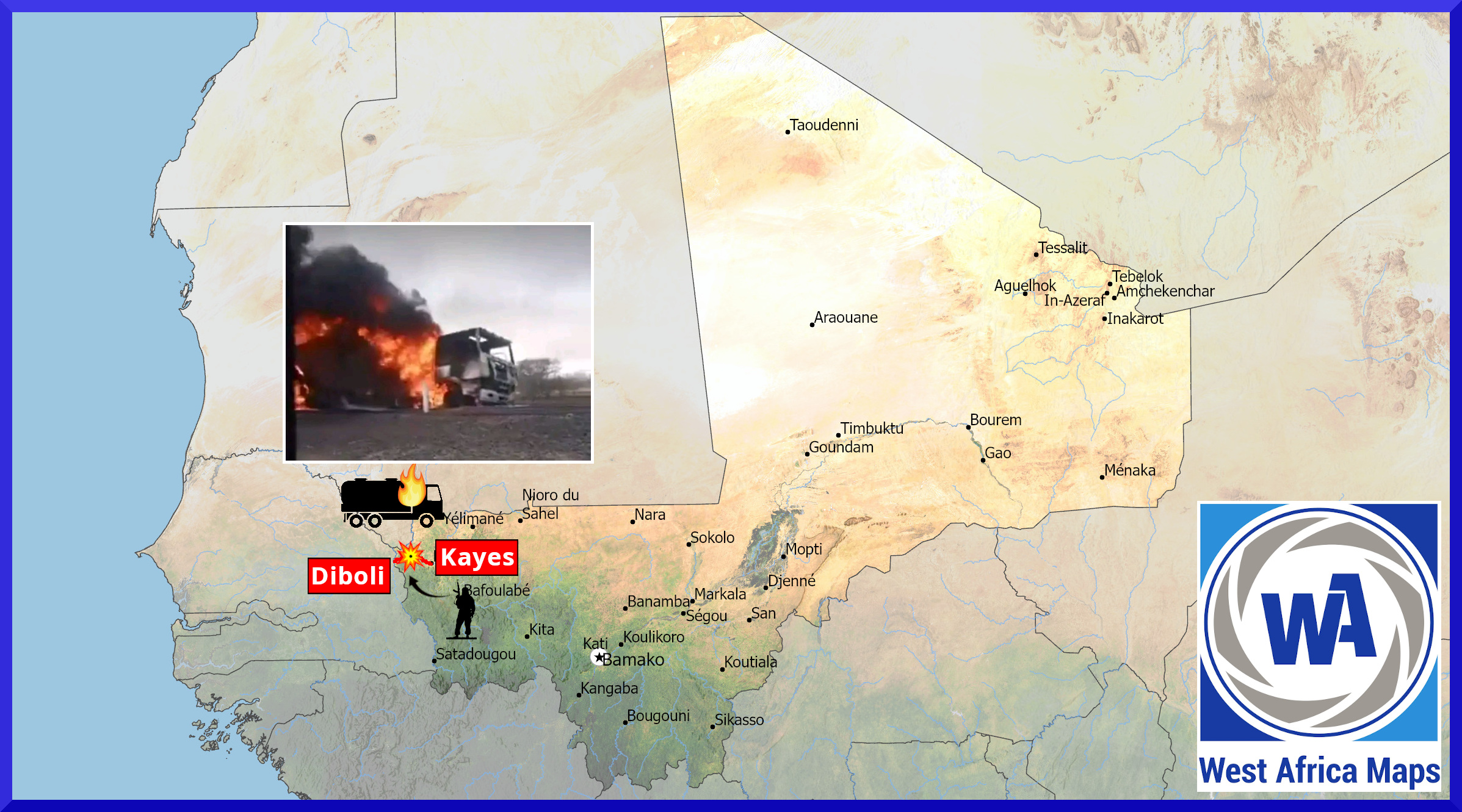 Convoi de carburant attaqué par la Katiba Macina au Mali