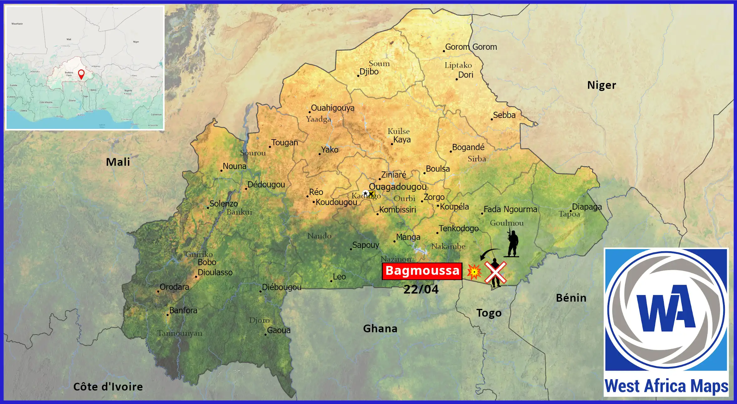 Attaque du JNIM contre le poste militaire de Bagmoussa au Burkina Faso
