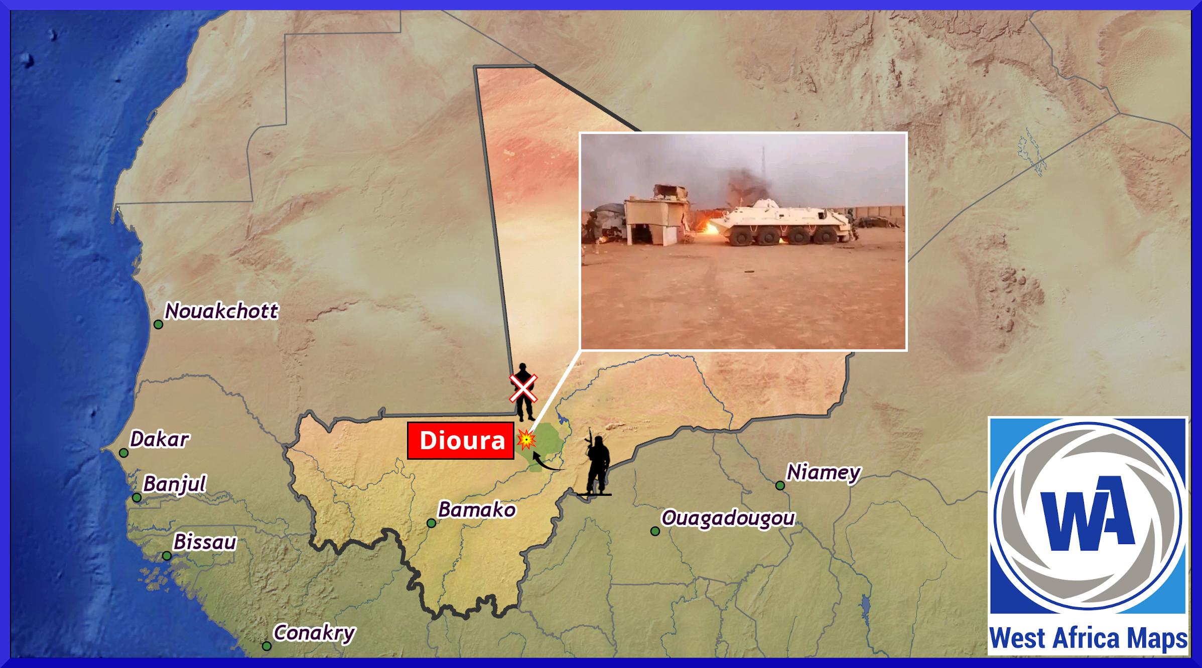 Attaque terroriste au Mali contre le camp de Dioura