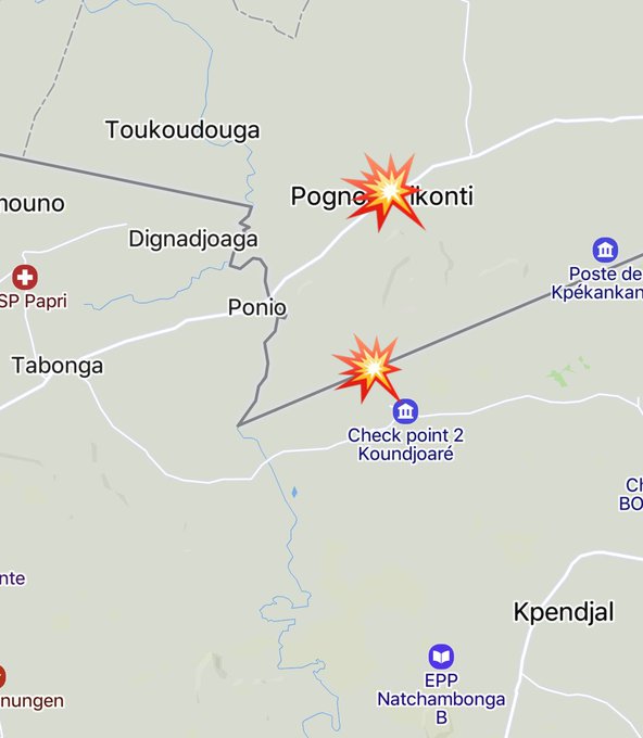 Zone frontalière Togo-Burkina Faso après l'attaque terroriste