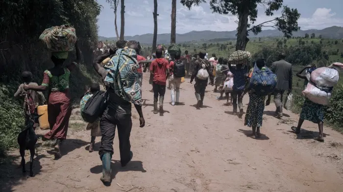 Scène après l'attaque des ADF en Ituri, RDC