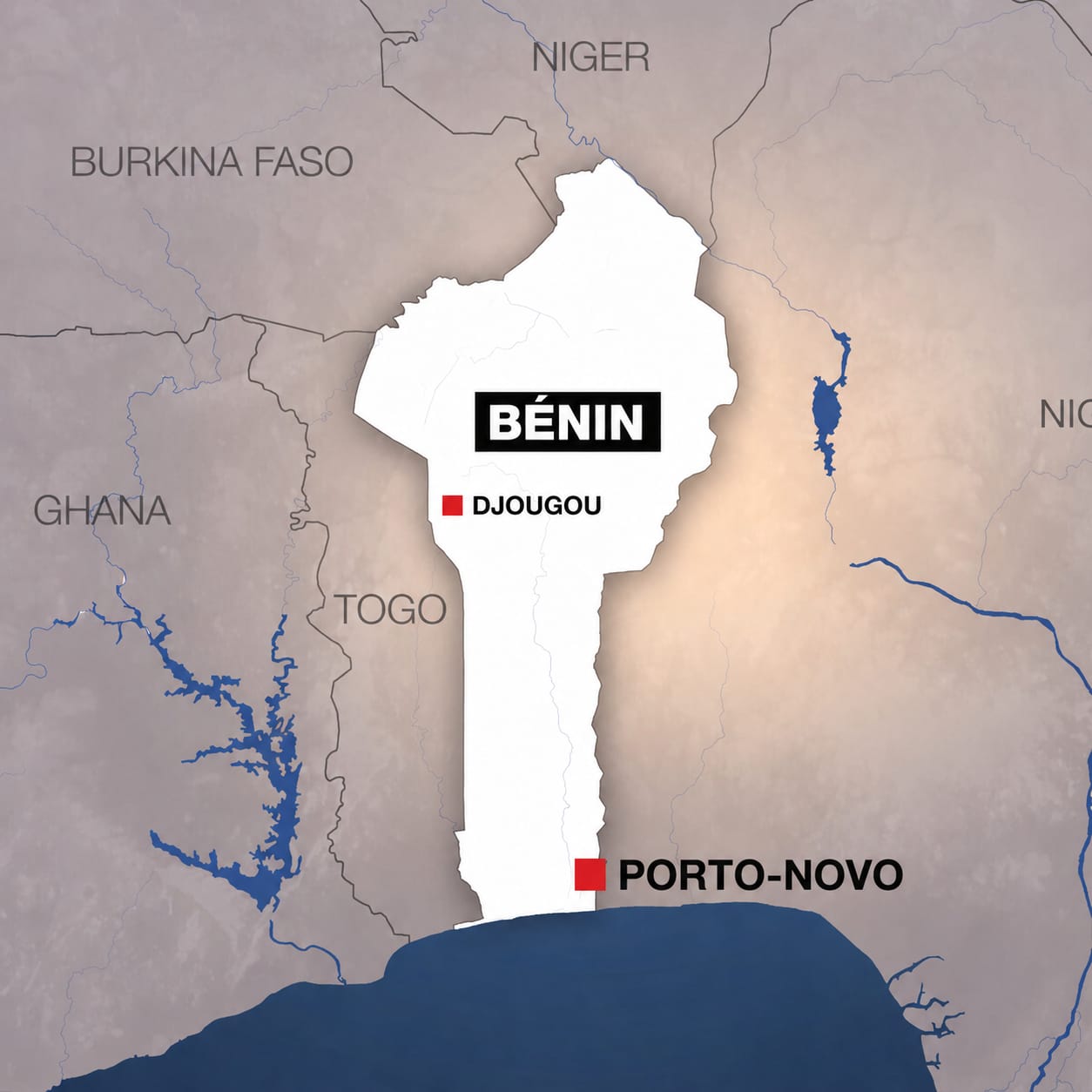 Commissariat de Bariénou à Djougou au Bénin après l'attaque nocturne