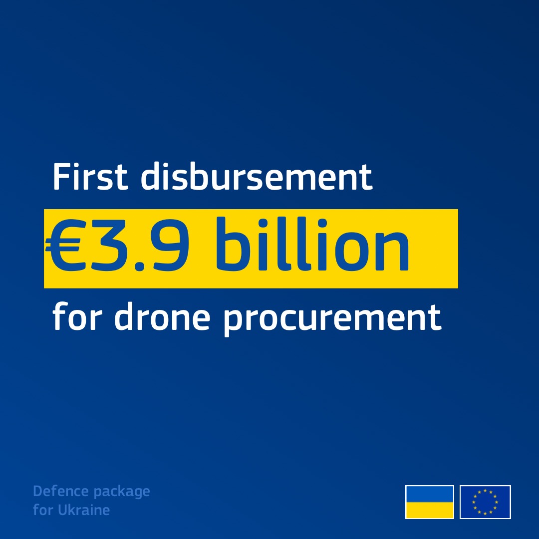 Image d'illustration de l'annonce d'Ursula von der Leyen pour les drones ukrainiens