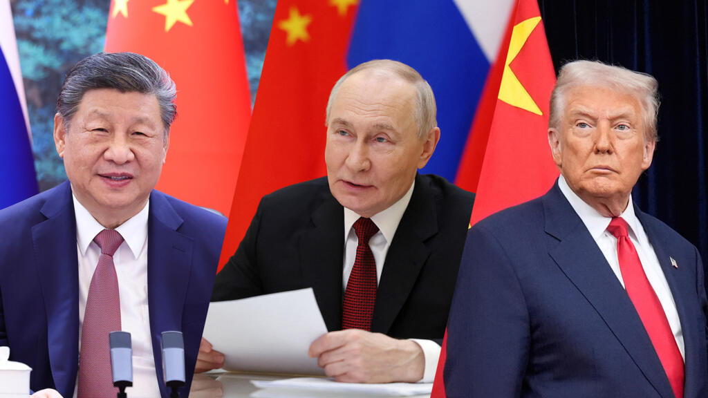 Vladimir Poutine, Donald Trump et Xi Jinping dans le contexte des négociations sur la guerre en Ukraine