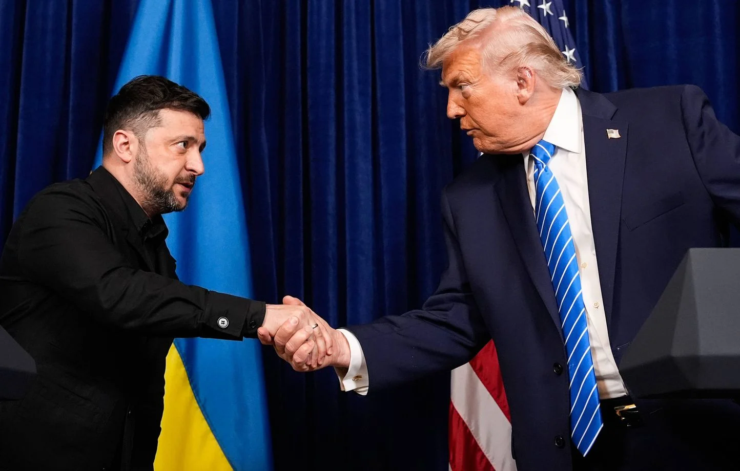 Image d'illustration de Zelensky et des missiles Patriot
